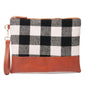 Buffalo Plaid Clutch  Durable and Lightweight Wristlet