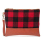 Buffalo Plaid Clutch  Durable and Lightweight Wristlet