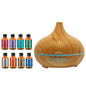 9-Pack: Ultrasonic Diffuser with Optional Essential Oil Gift Set