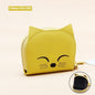 Women's Leather Card Holder with Cartoon Pendant