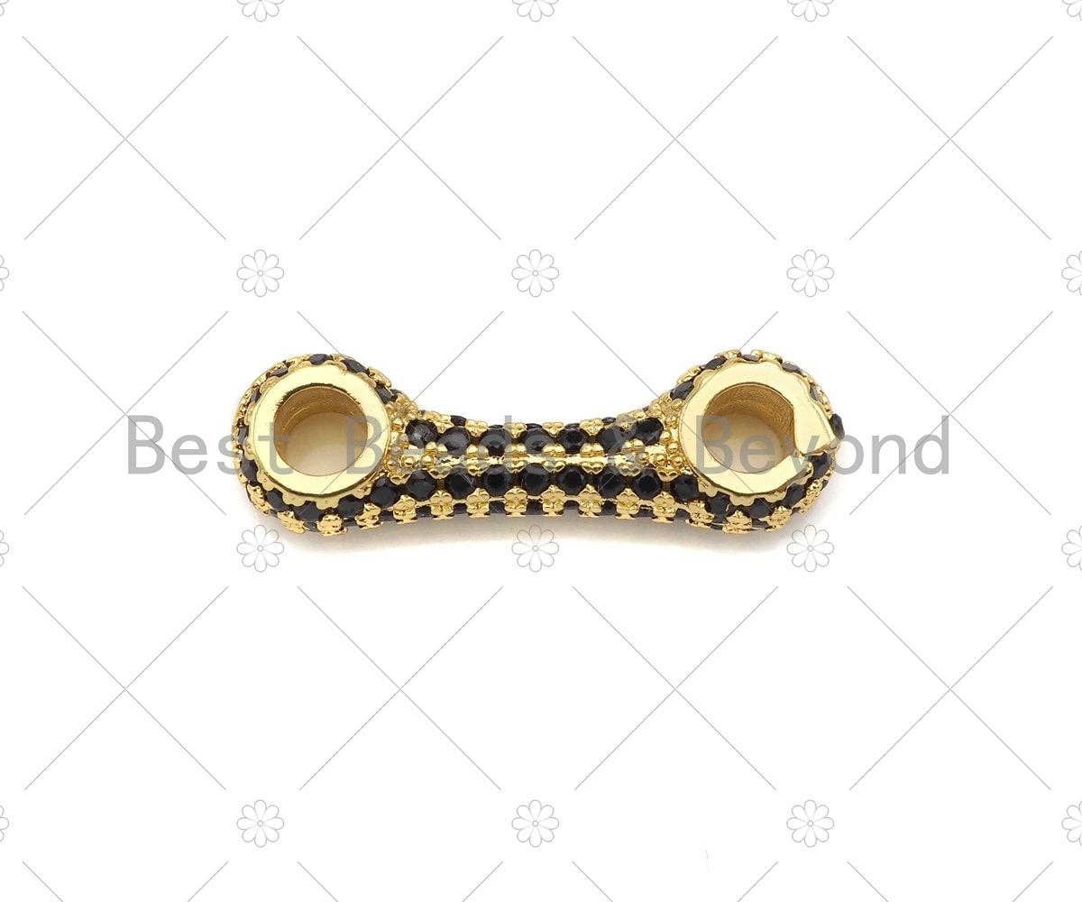 CZ Micro Pave Bracelet Bar Connector, LK227
