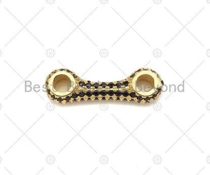 CZ Micro Pave Bracelet Bar Connector, LK227