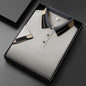 Men's Casual All-matching Summer Lapels Short Sleeve