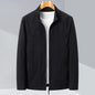 Mens Slim-fit Stand-collar Jacket