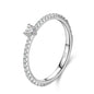 S925 Sterling Silver Heart-Shaped Love Ring for Women, Elegant European Design, Custom Sizes Available