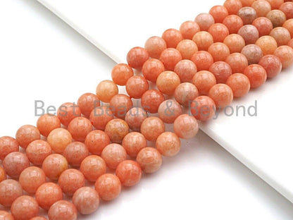 NEW STONE!! High Quality Natural Peach Calcite Beads, 8mm/10