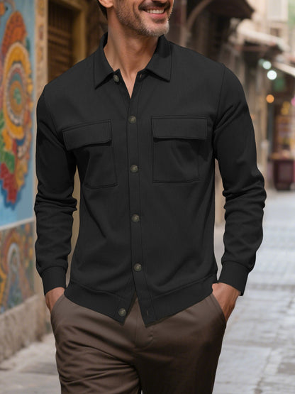 Men's Corduroy Shirt Pocket Coat
