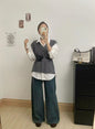V-neck Knitted Casual Academic Style Women's Fashion Vest
