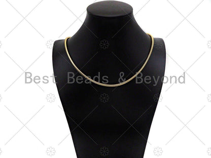 3mm Snake Chain Necklace, 19''/21'', Sku#JD02