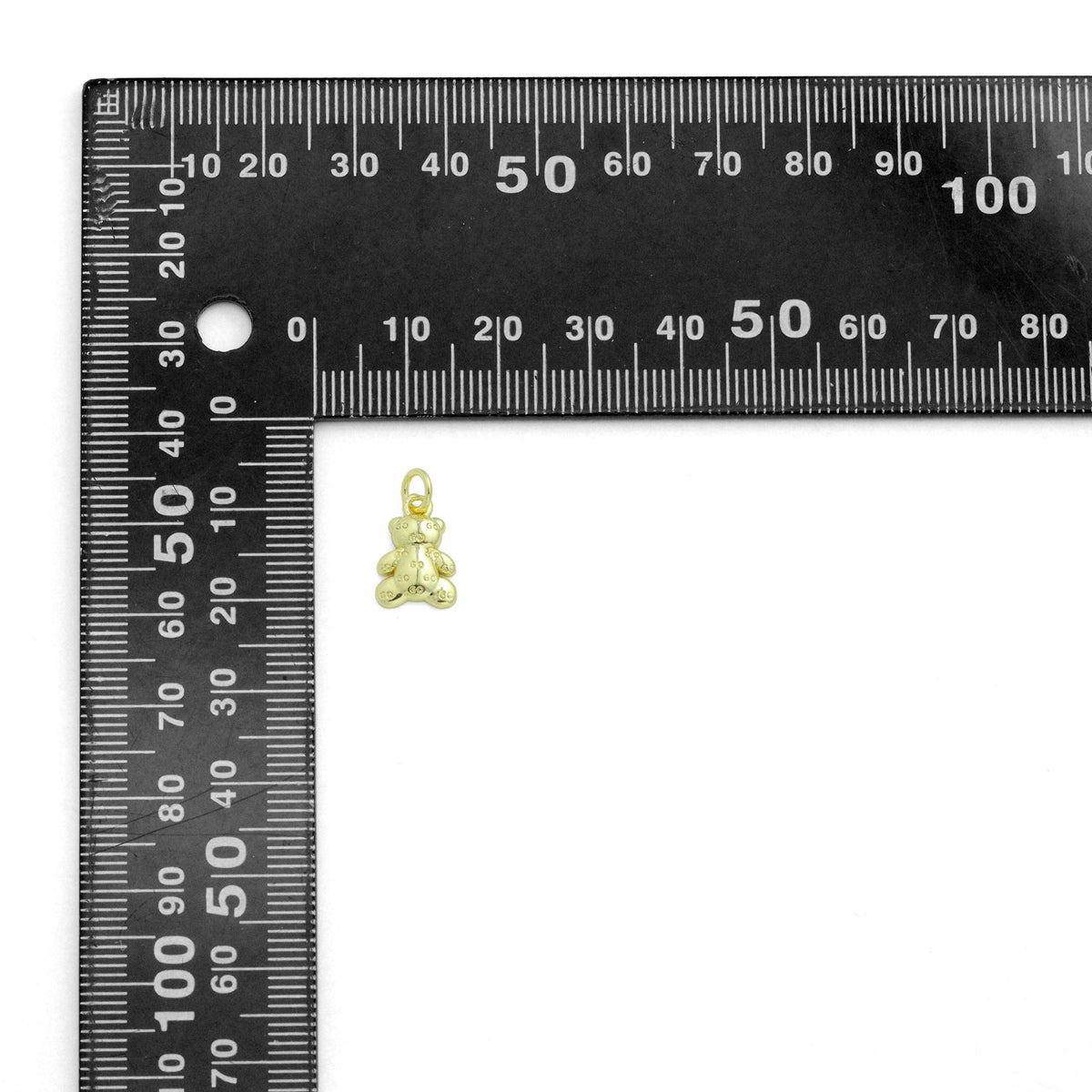 Cute Go Teddy Bear Charm Pendant, Sku#LD689