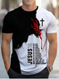 Men's Short-sleeved T-shirt Business Casual Series Digital 3D Printing