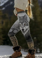 Womens 3D Digital-Print Sports Yoga Pants