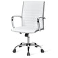 High Back Ribbed Office Chair with Armrests