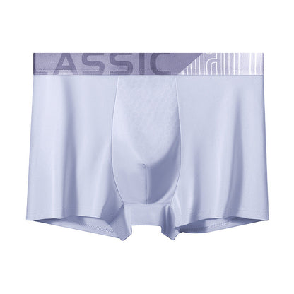 Men's Ice Silk Boxer Briefs Breathable, Moisture-Managing, Ultra-Soft Comfort Underwear For Summer