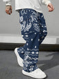 Pink Camo Cargo Pants Printed Design Trendy Casual Loose-Fit Versatile And Breathable Trousers