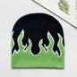 Hip-hop Street-style Flame Knitted Hat For Men