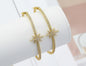 CZ North Star Bangle Bracelet, Sku#X317