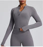 Womens Quick-Dry Long-Sleeve Yoga Wear For Europe And The US