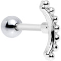 16G 1/4 Crescent Arc Cartilage Tragus Earring