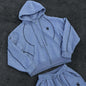 Street Hooded Cardigan Sweater Men's And Women's Same Loose Hooded Sweatpants Suit