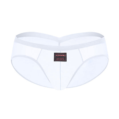 V-shaped Pleated Sexy Hip-lifting Briefs Ultra-thin U Contour Pouch