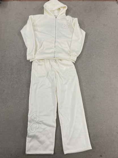 Loose-fit Tailored Hooded Zip-up Sweatshirt Jacket