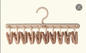 Retractable folding sock clip-coffee color-1 piece