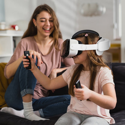 Adjustable Head Strap Compatible with Oculus/Meta Quest 3 VR Accessories Charging Headband Pressure-free Elite Strap with 6000mAh Rechargeable Battery