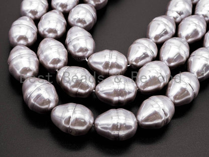Gray Natural Mother of Pearl Large Baroque shape beads,17x23