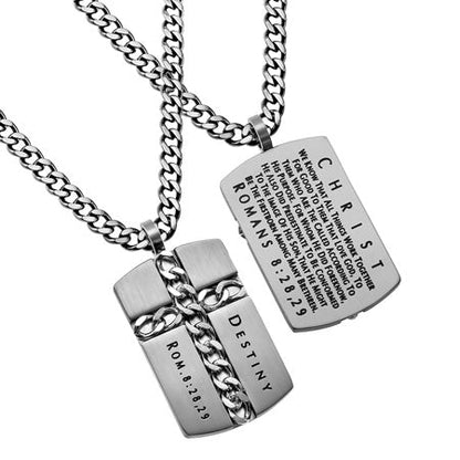 Silver Chain Cross Necklace