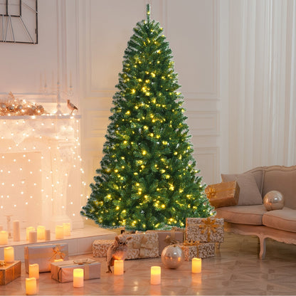 Artificial Hinged Christmas Tree with Remote-controlled Color-changing LED Lights