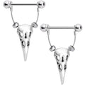 5/8 Bird of Plague Halloween Barbell Nipple Shield Set