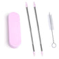 Collapsable Telescopic Reusable Drinkable Straw