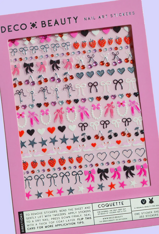 "Coquette" Deco Beauty Nail Art Stickers