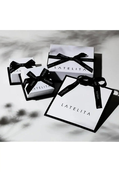 Latelita Cradled Pearl Drop Earrings Silver | Femstylo