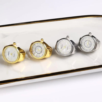 Creative Quartz Watch Ring | Unisex Finger Timepiece Jewelry