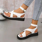 Crisscross Open Toe Platform Sandals