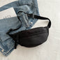 Crossbody bag women's casual bag canvas bag waist bag trendy sports chest bag