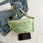 Crossbody bag women's casual bag canvas bag waist bag trendy sports chest bag