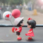 Cute Couple Car Dashboard Ornaments | Romantic Resin Figurines for Car and Home Decoration