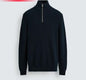 Mens Fashion Half-neck Cotton Knit Sweater