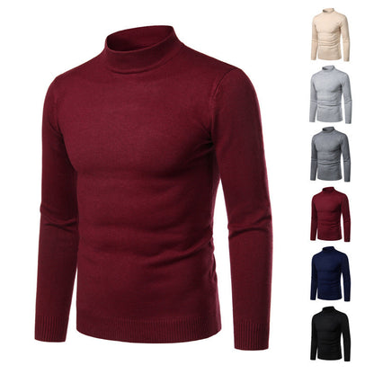 Mens Casual Half-neck Pullover Sweater