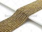 Darker Gold Hematite Rondelle Faceted Spacer Beads, sku#S129