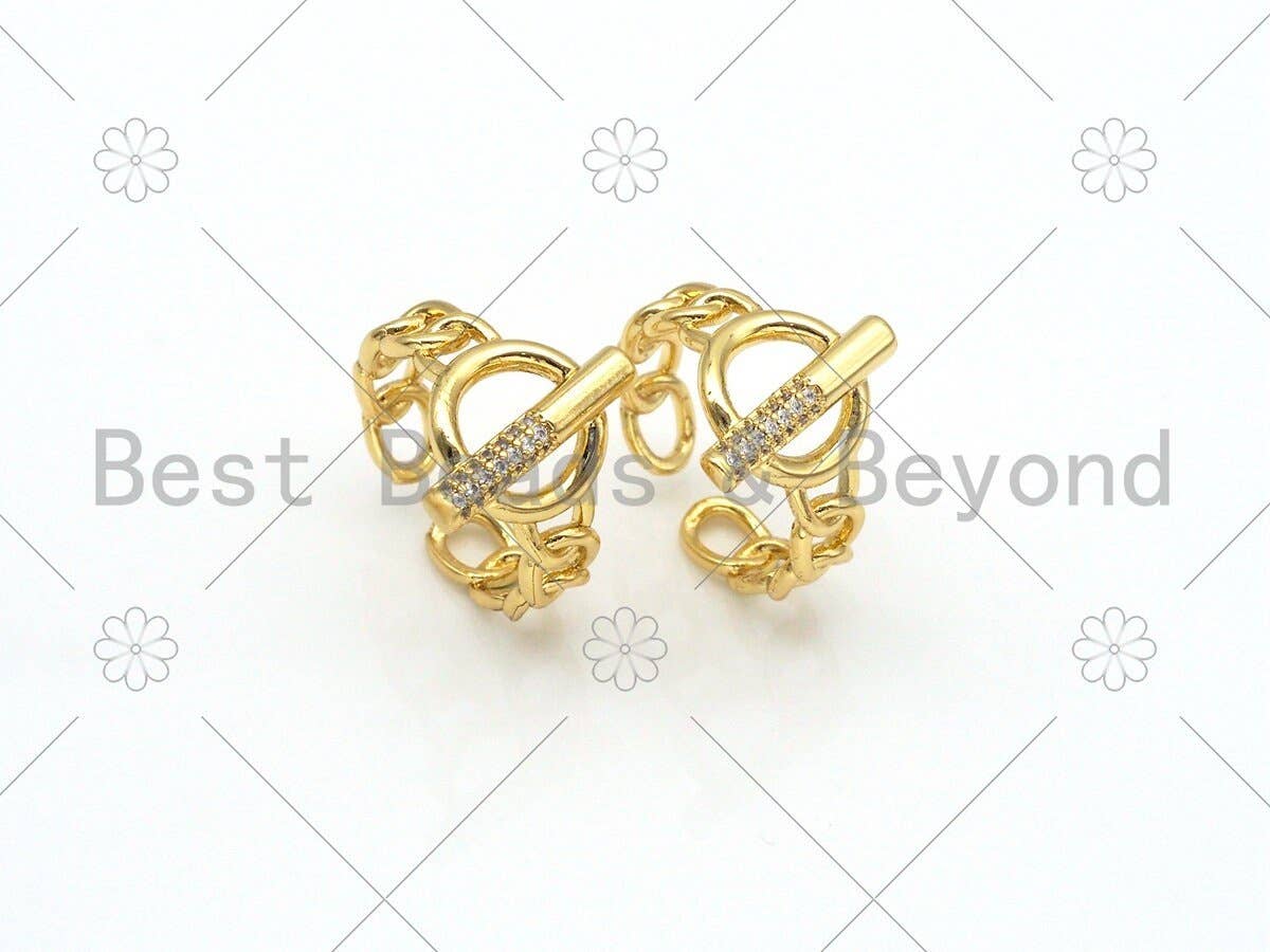 CZ Bar Statement Ring, Sku#LD141