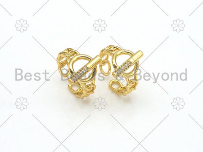 CZ Bar Statement Ring, Sku#LD141