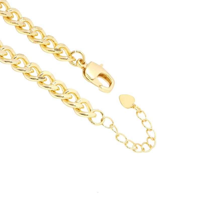 Focal Rectangle CZ Link  Necklace Bracelet, Sku#LD405