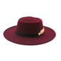 Retro AutumnWinter Wide-Brimmed Wool Jazz Hat