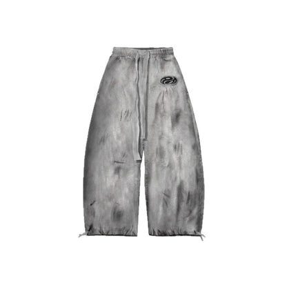 Mottled, Distressed Casual All-match Sweatpants
