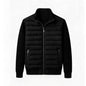 Stand-collar Patchwork Fashion Casual Zip-up Cardigan Cotton-padded Coat