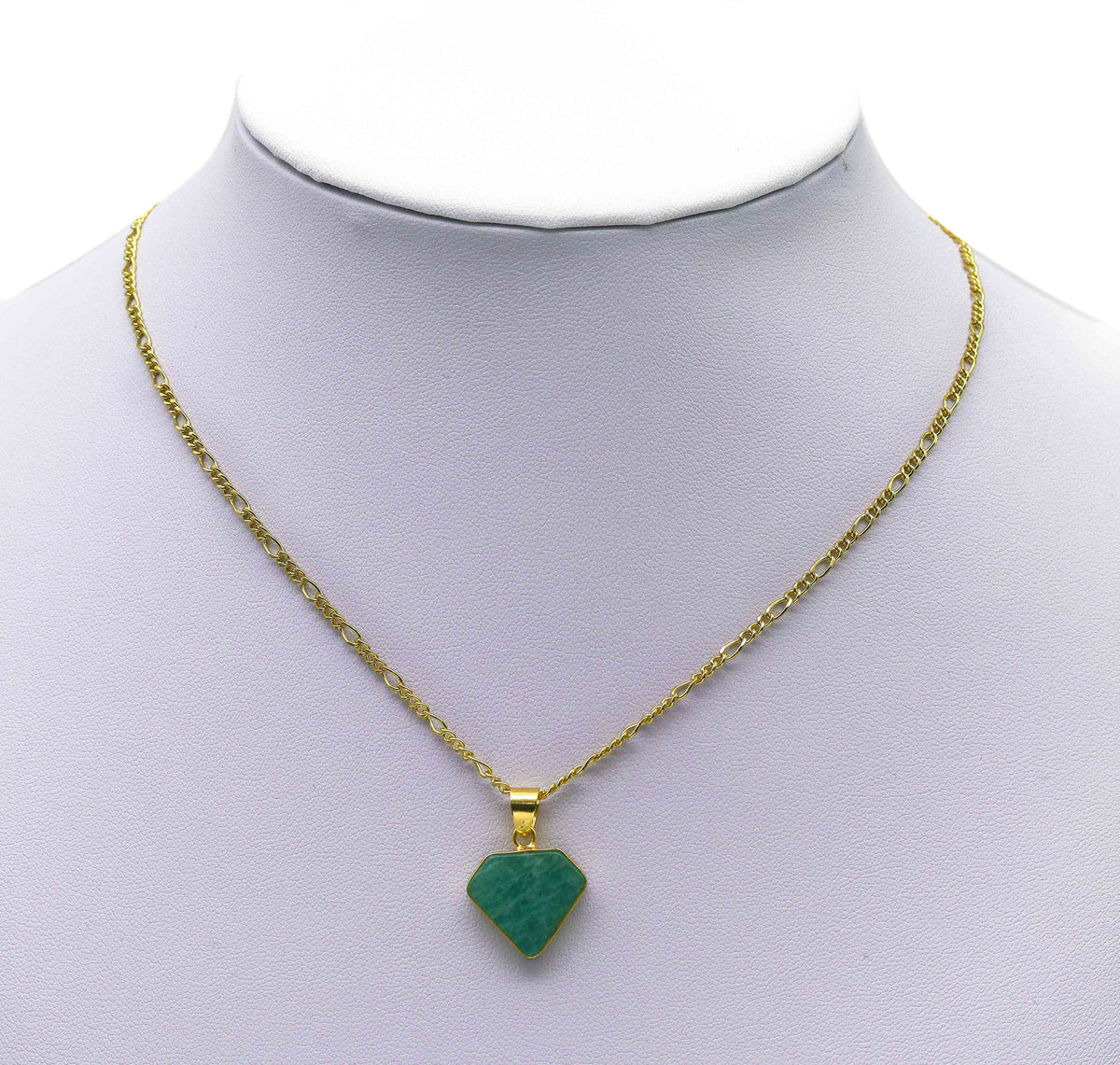 Labradorite/Lapis/Moonstone/Amazonite Diamond Shape Gemstone Pendant, Sku#LY19